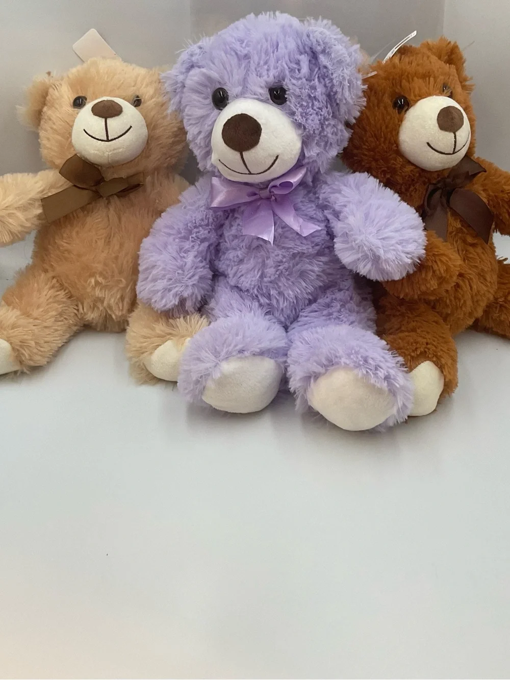 Plush Teddy Bear with Ribbon - Kids Toys